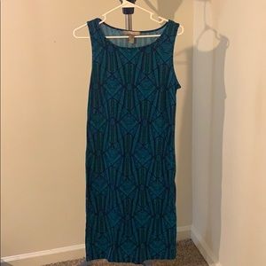 Forever 21 maxi dress, geometrical design